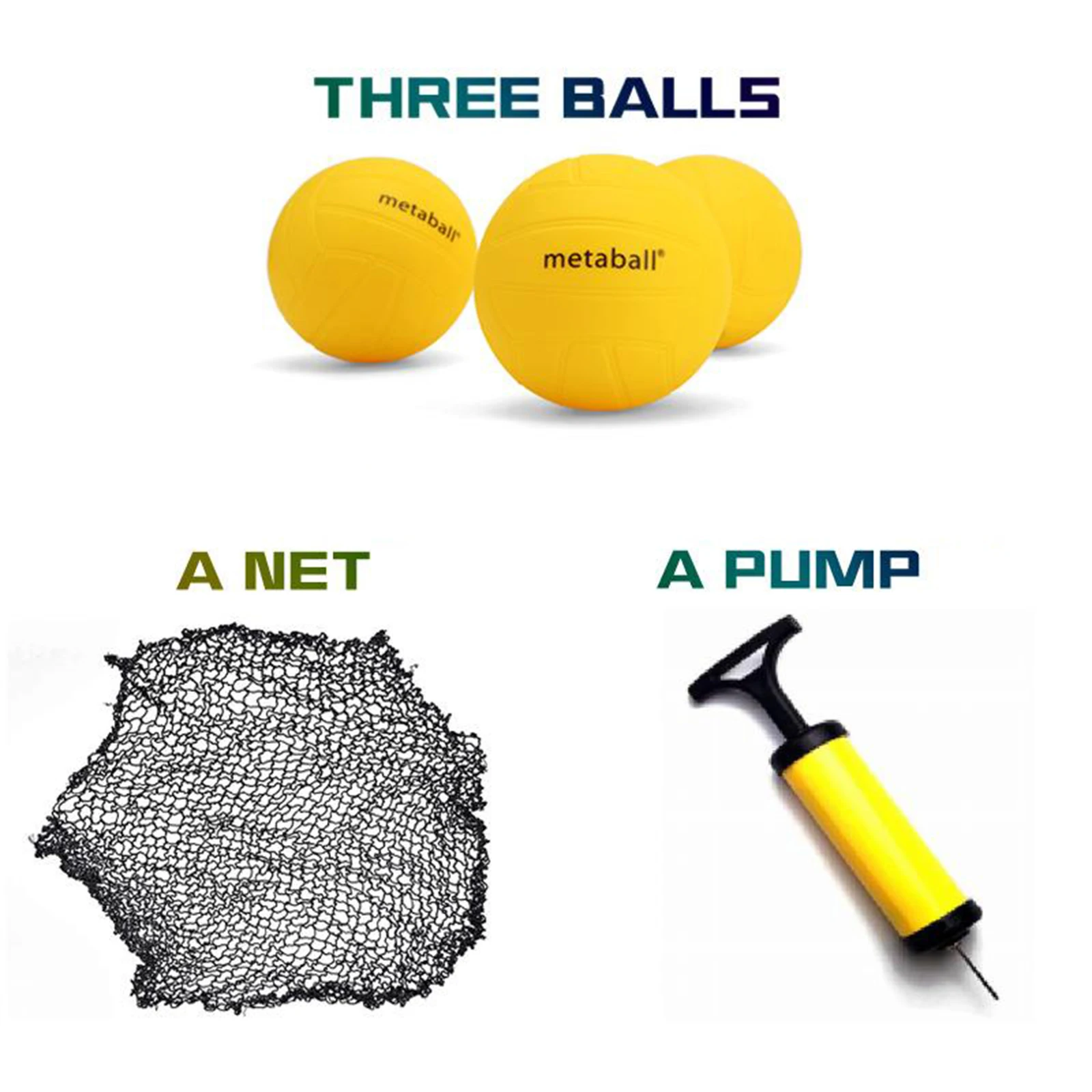 

Bounce Volleyball Spike Battle Ball Game Set with Carrying Bag for Backyard