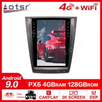 tesla style px6 android 9 0 4128g car gps navi car no dvd player for lexus gs gs300 gs460 gs450 gs350 radio auto head unit