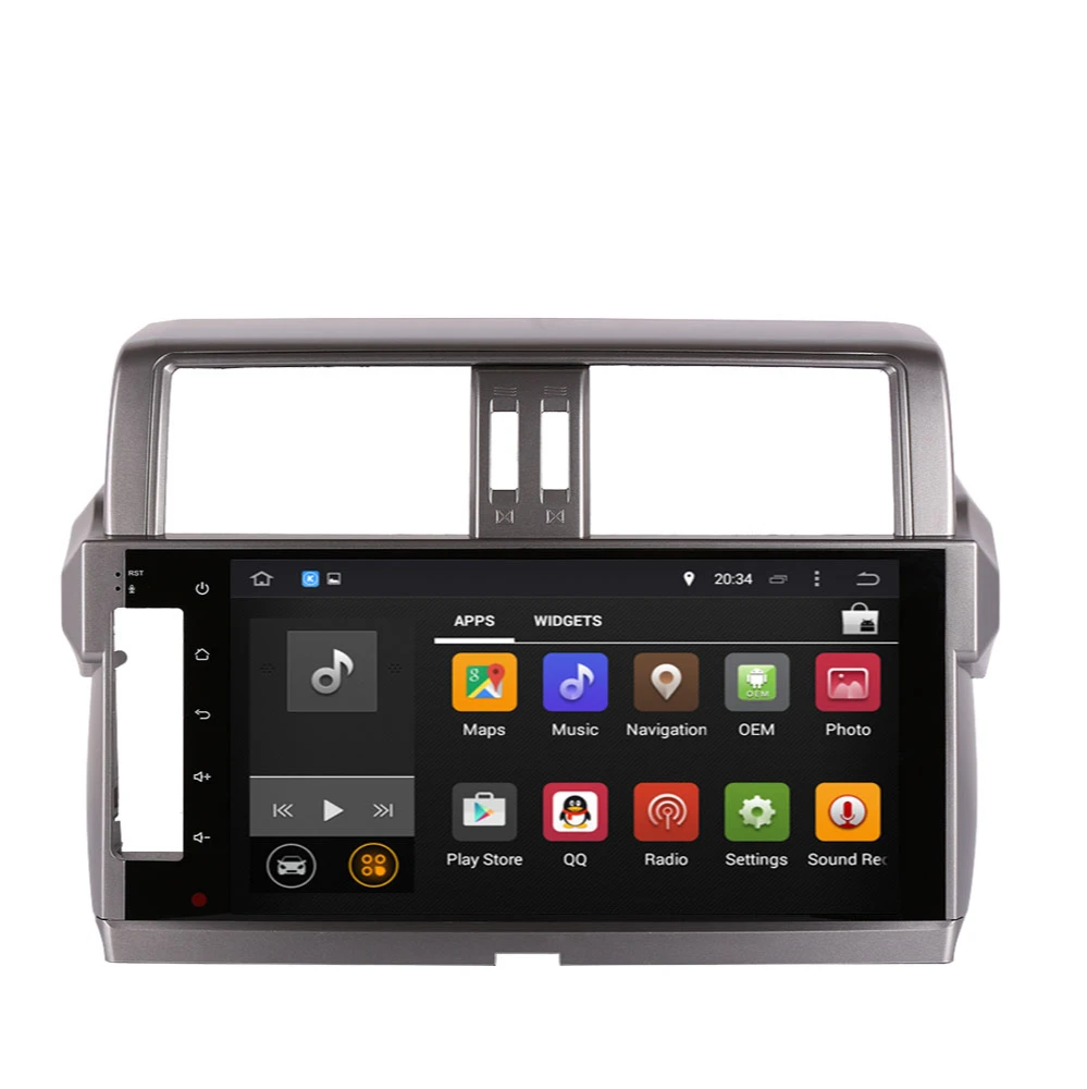 Автомобильный GPS-навигатор 4 Гб + 64 ГБ Android 10 0 1 дюйма для TOYOTA Land Cruiser Prado 150 IPS 2014-2017