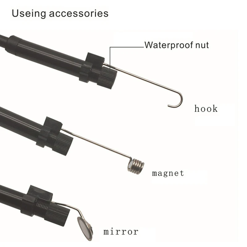 WIFI Endoscope Camera Waterproof Inspection Borescope IOS for Android Smartphone Iphone Endoscopio | Безопасность и защита