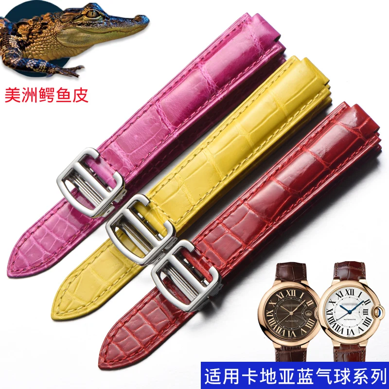 

Convex Interface Genuine Alligator Strap Dedicated Folding Buckle Bands Crocodile Skin Watch Band 14MM 16MM 18MM 20MM 22MM Belt