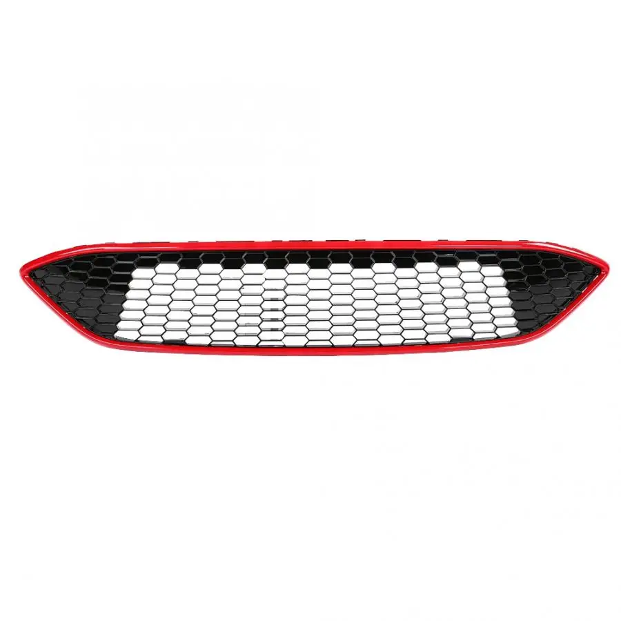 Red For ST Style Front Bumper Mesh Honeycomb Grill for Ford Focus Hot Sell High Quality Auto Accessories - Цвет: Red