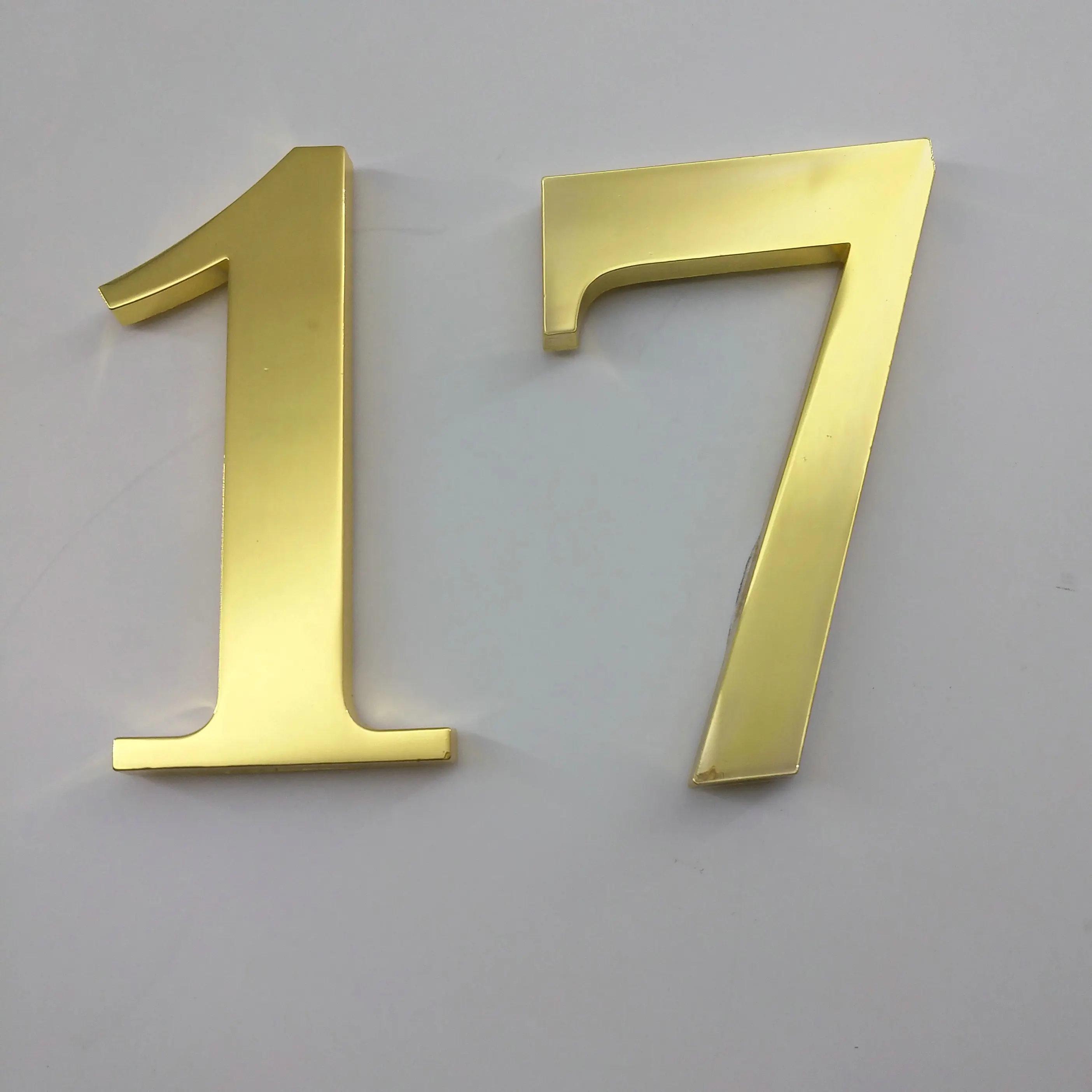 Высота 10 см металлический лазерный резной номер двери адресный номер|letter