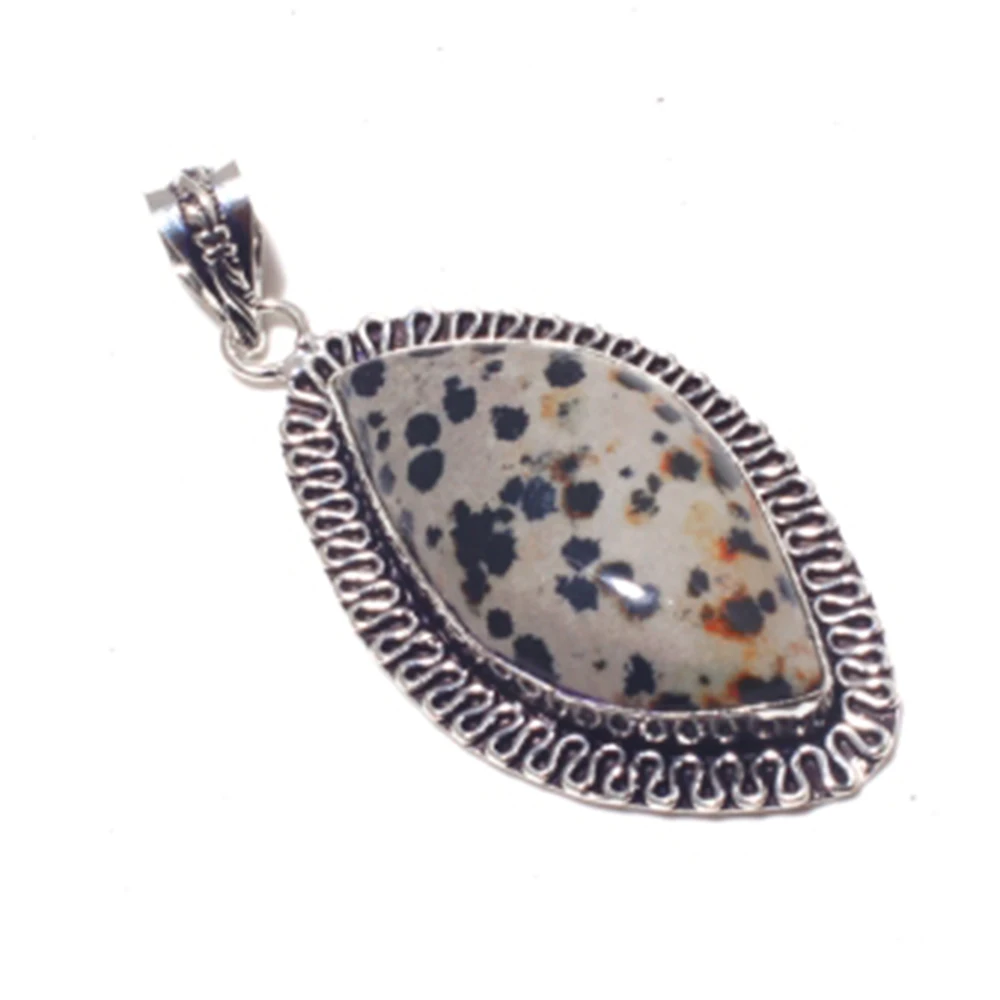 Подлинная Подвеска из яшмы серебряное покрытие меди ручная работа Женские