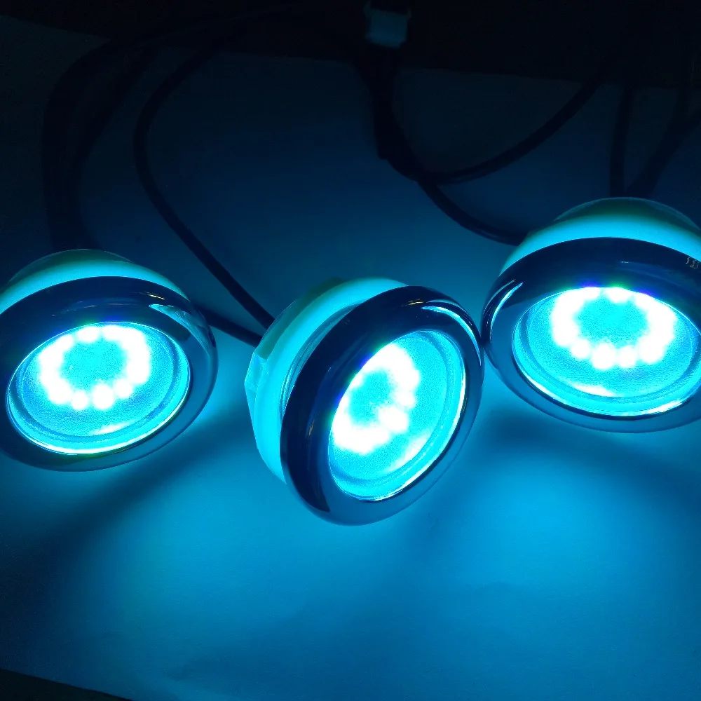Водонепроницаесветодиодный Светодиодная лампа RGB для ванны 4 шт. многоцветный с 1