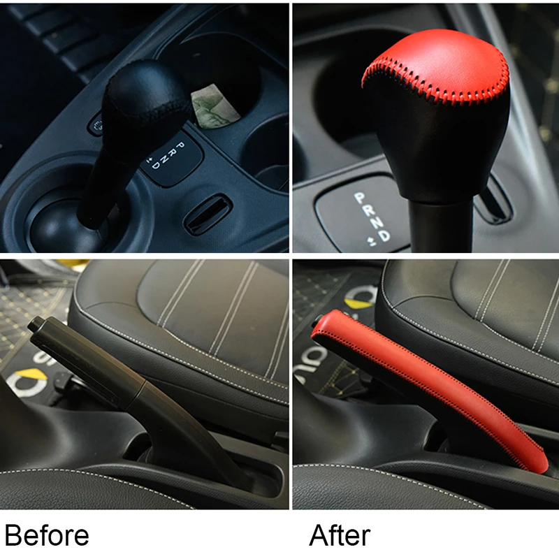 Автомобильный Стайлинг воротники переключения передач ручной тормоз ручка
