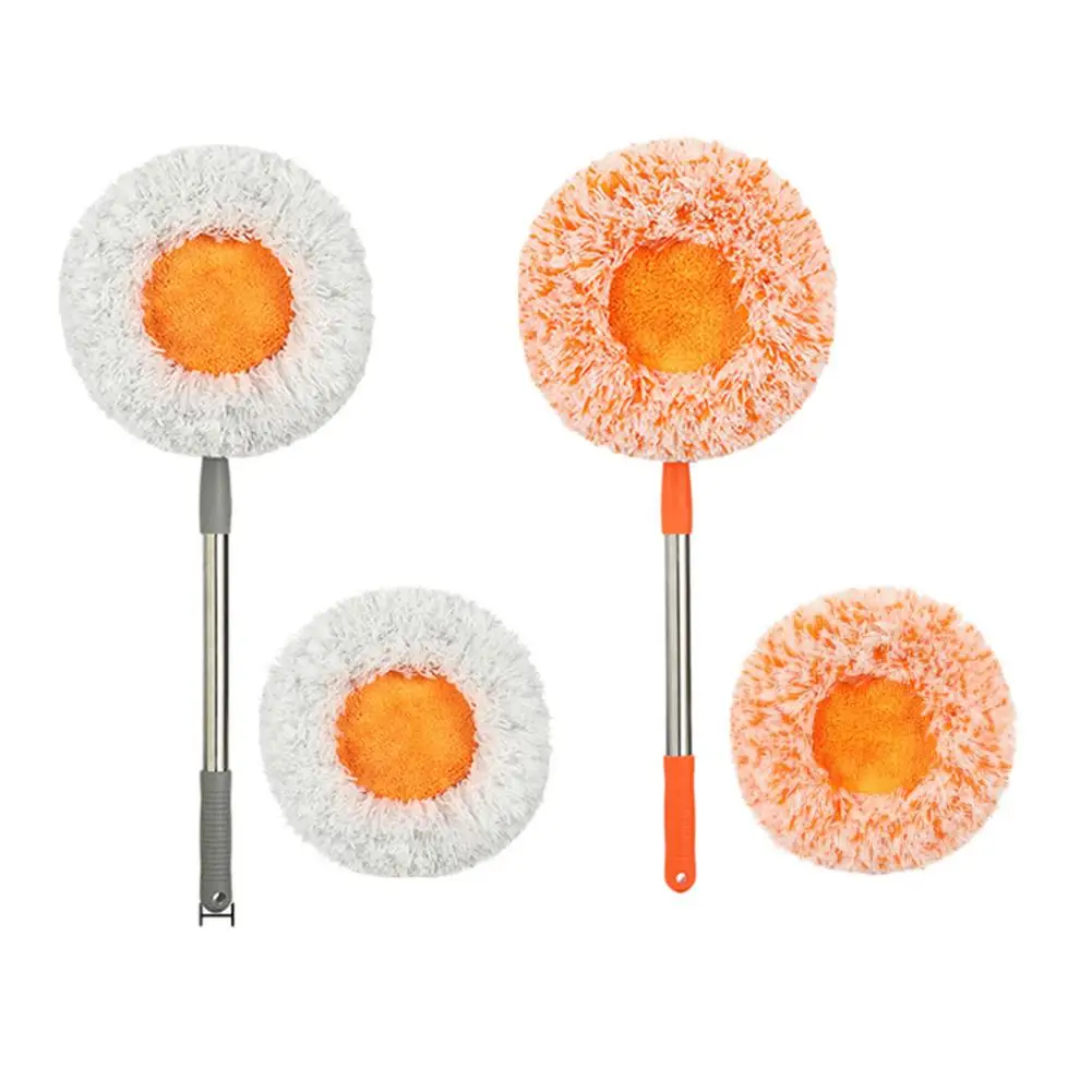 

Car Wash Microfiber Mop Window Cleaner Coral Fleece Mop With Adjustable Long Handle 180 Degree Rotation Household Cleaning Tools