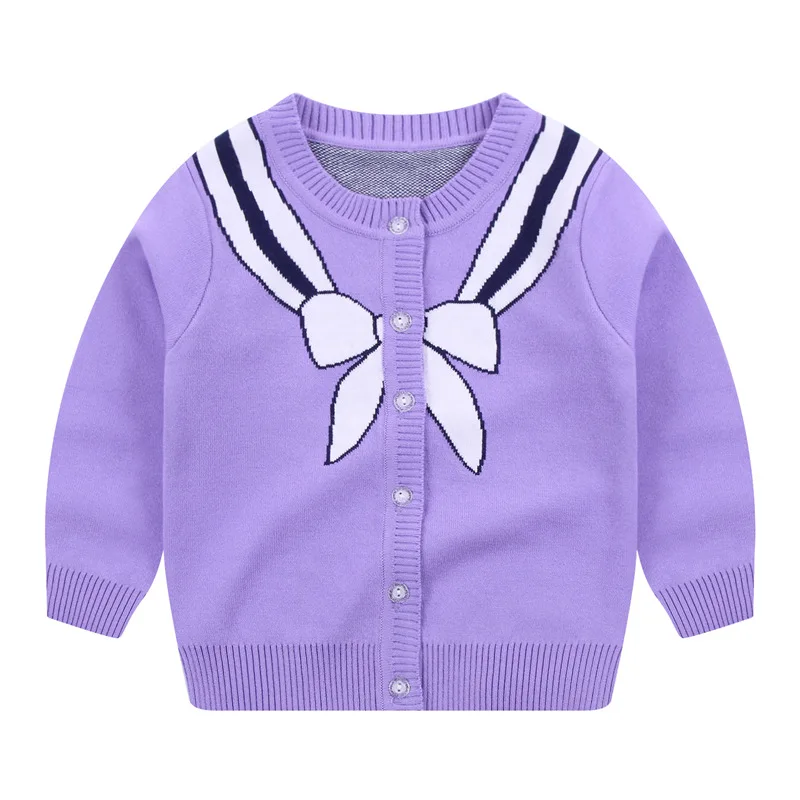 Зимняя одежда для маленьких девочек кардиган с бантом Рождественский свитер