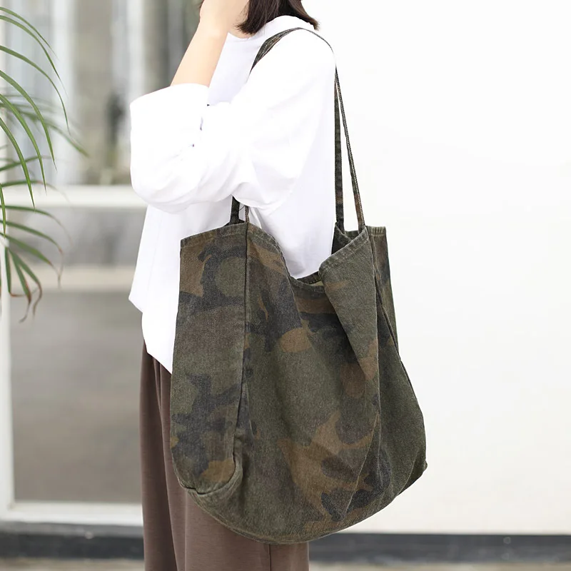 Модные женские сумки сумка большой емкости женская на плечо тоуты камуфляжные