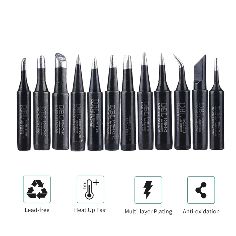 

Lead Free Soldering Iron Tip 900M Series Sting Welding Tools For 936 Soldering Station Iron Head Replacement Heated Welding Part