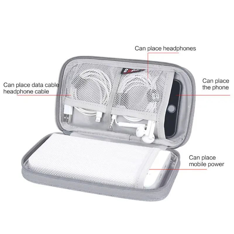 

Digital Charger Storage Bag USB Data Cable Organizer Earphone Wire Bag Power Bank Travel Kit Case Pouch Electronics Accessories
