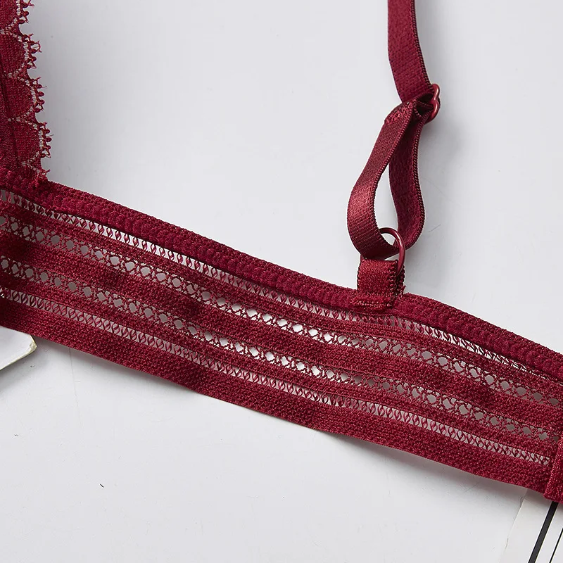 

1/2PCS Comfort Padded Bralette Sexy Top Underwear Bras for Women LaceFor Girls Wireless Thin Triangle French Style Soft Lingerie