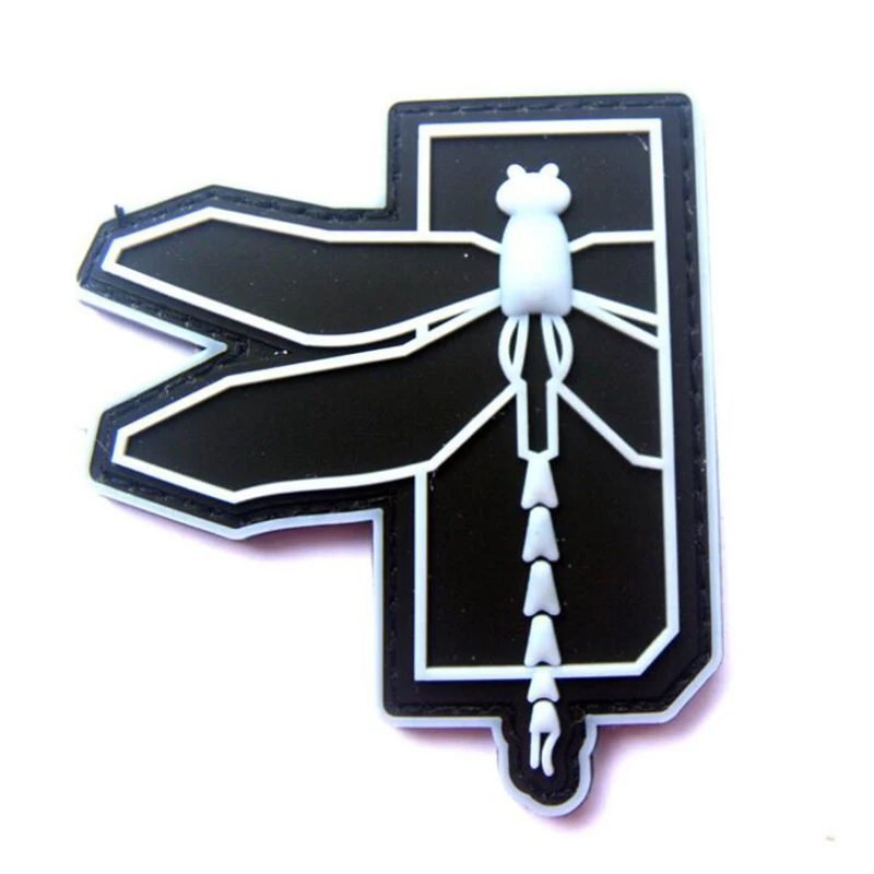 Вышитая аппликация в виде стрекозы из ПВХ тактический боевой костюм рюкзак красный желтый белый значок