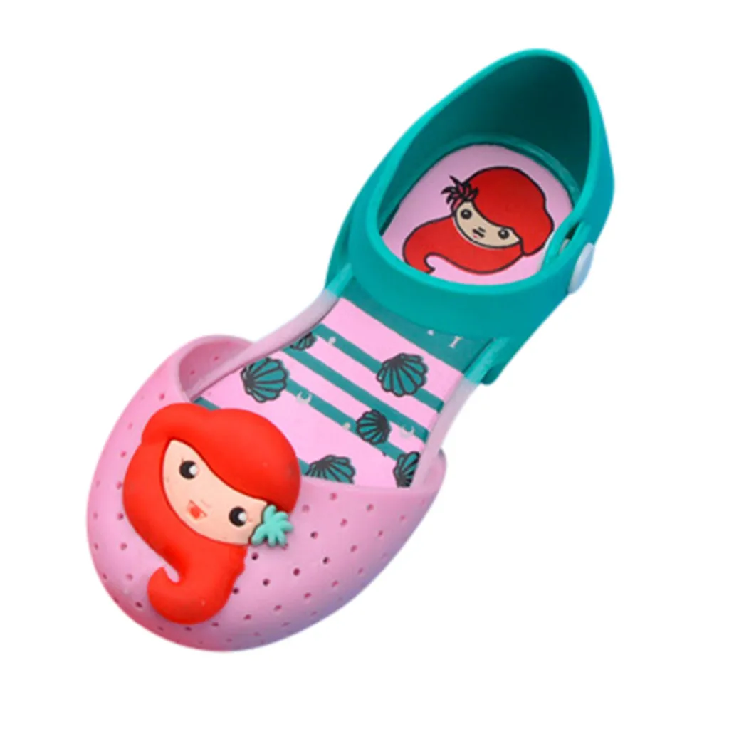 SAGACE Toddler Infant Shoes Kids Baby Girls Cartoon Casual Princess Cute Jelly Kid First Walkers Sandals |