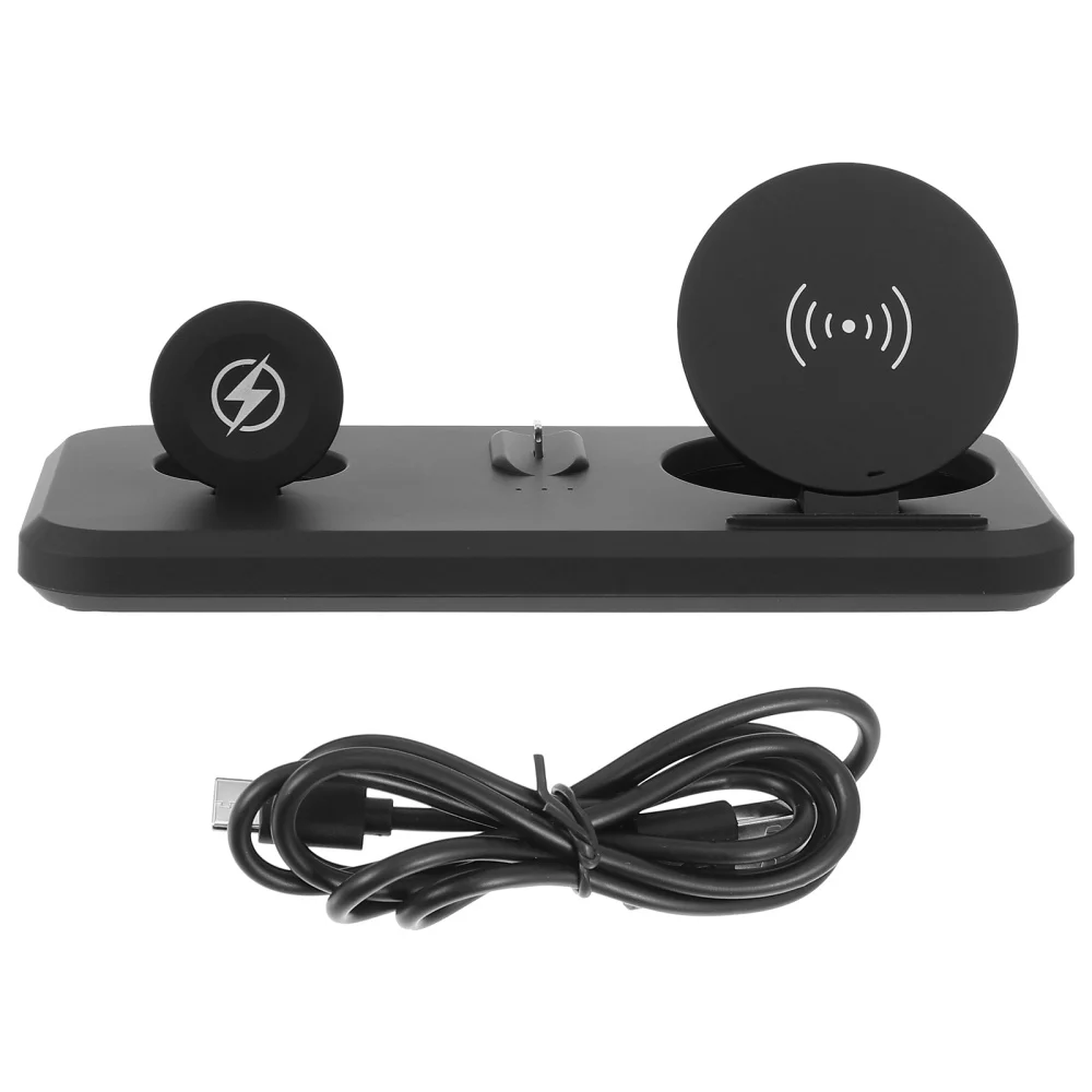 

Multipurpose 3-in-1 Cellphone Wireless Charger Folding Phone Charger (Black)