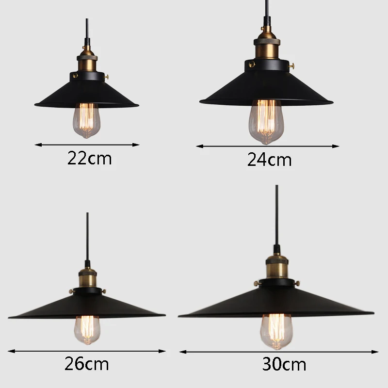 

Pendant Lights Loft Industrial Vintage Pendant Lamp Creative Edison Led Bulb Wrought Iron Single Head Retro Suspension Luminaire