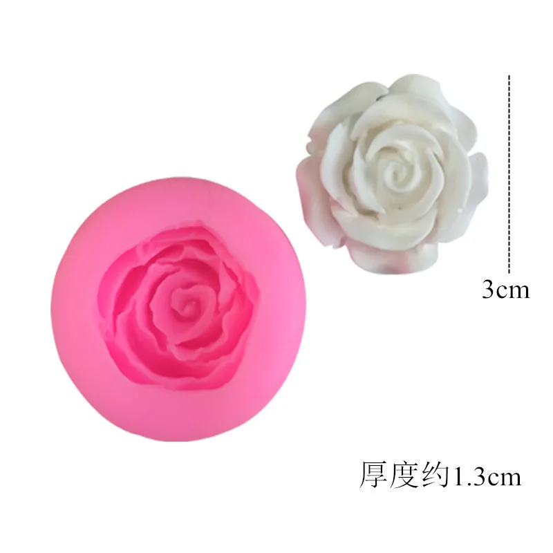 Мини-розовый цветок силиконовые формы для помадки на торт DIY декоративная форма