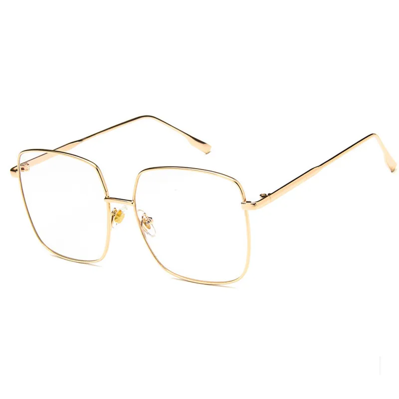 Золотые очки в металлической оправе мужские женские солнцезащитные ретро