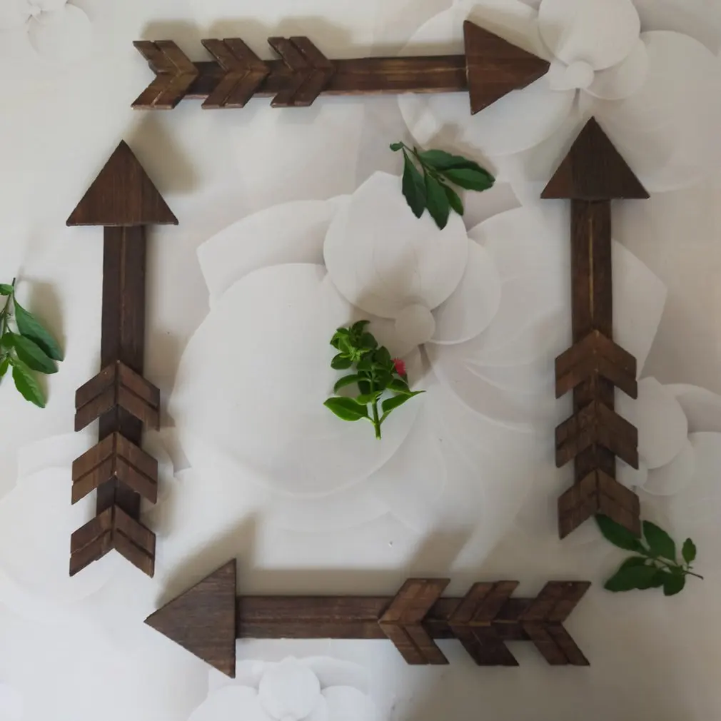 

3 pcs Retro Wooden Arrow Hanging Personality Arrow Wall Decoration Hanging Ornament for Bar Restaurant Cafe Shop