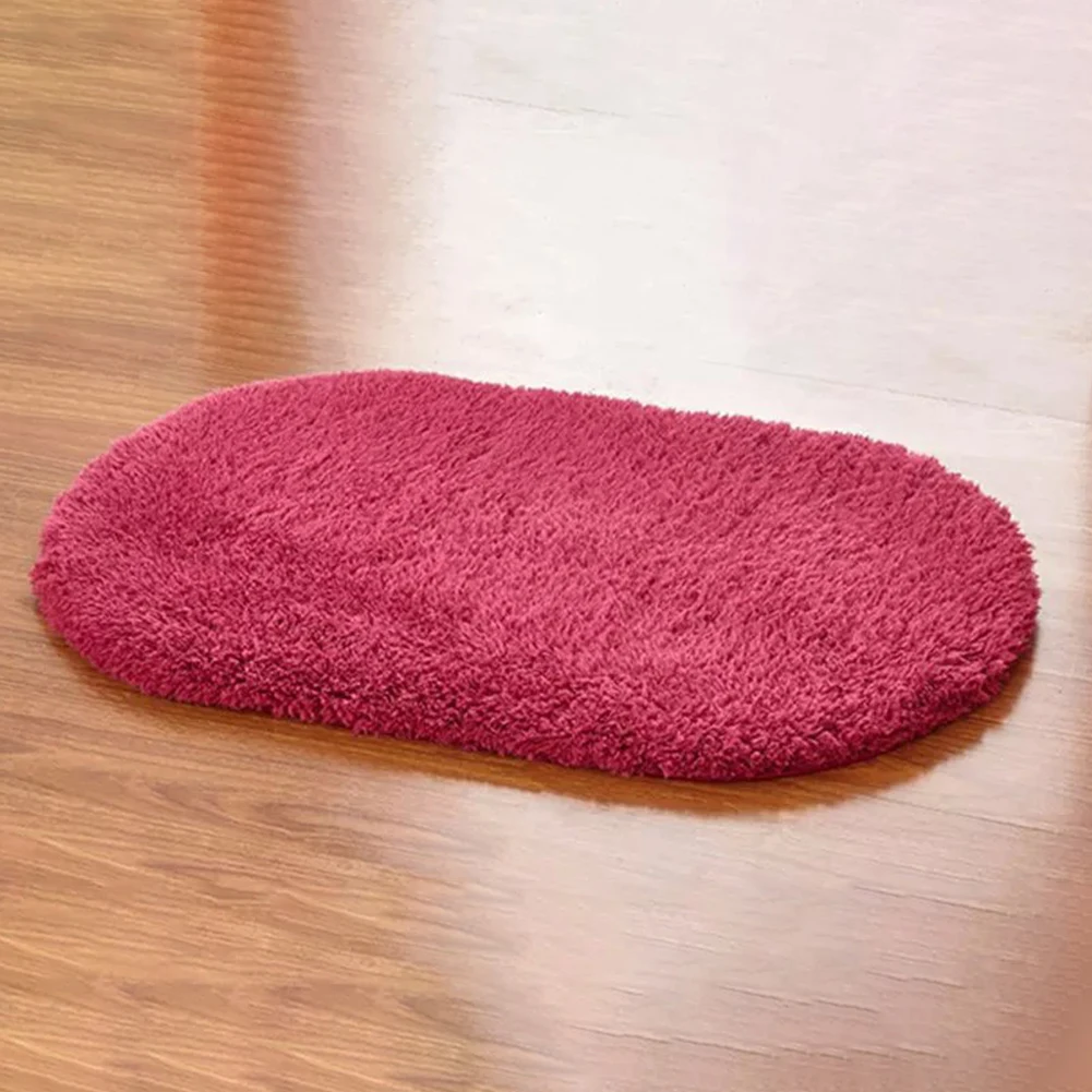 New Solid Color Fluffy Non-Slip Water Absorption Bathroom Bedroom Mat Pad Carpet Rug | Дом и сад