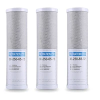 hot 3pcs water filter activated carbon cartridge filter 10 inch cartridge replacement purifier cto block carbon filter