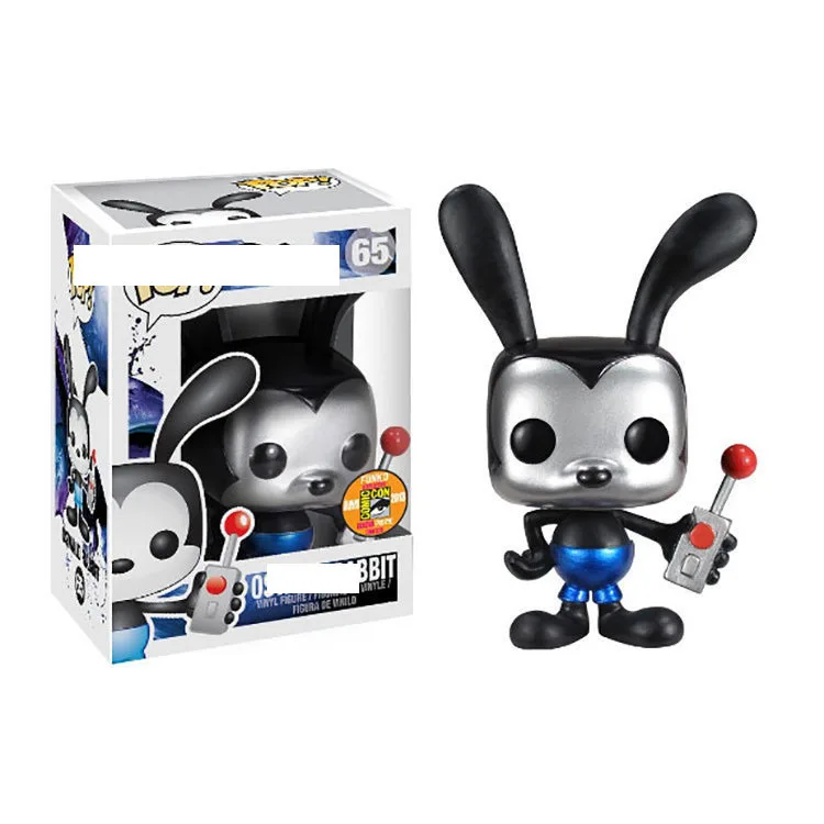 

1 pop Oswald lucky rabbit Oswald metal plating hand-made in Oswald the Lucky Rabbit