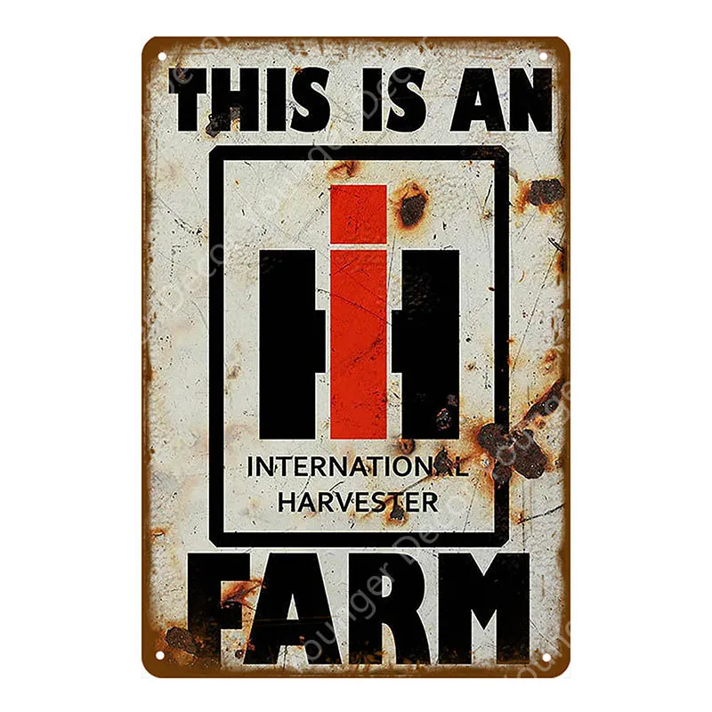 Farmall сельскохозяйственные тракторы металлические оловянные знаки