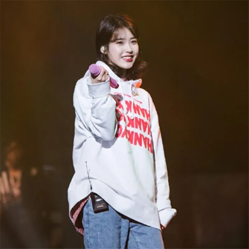 ИУ толстовки с капюшоном KPOP МЕ Кепки Толстовка ли со Ын свитер v-образным вырезом