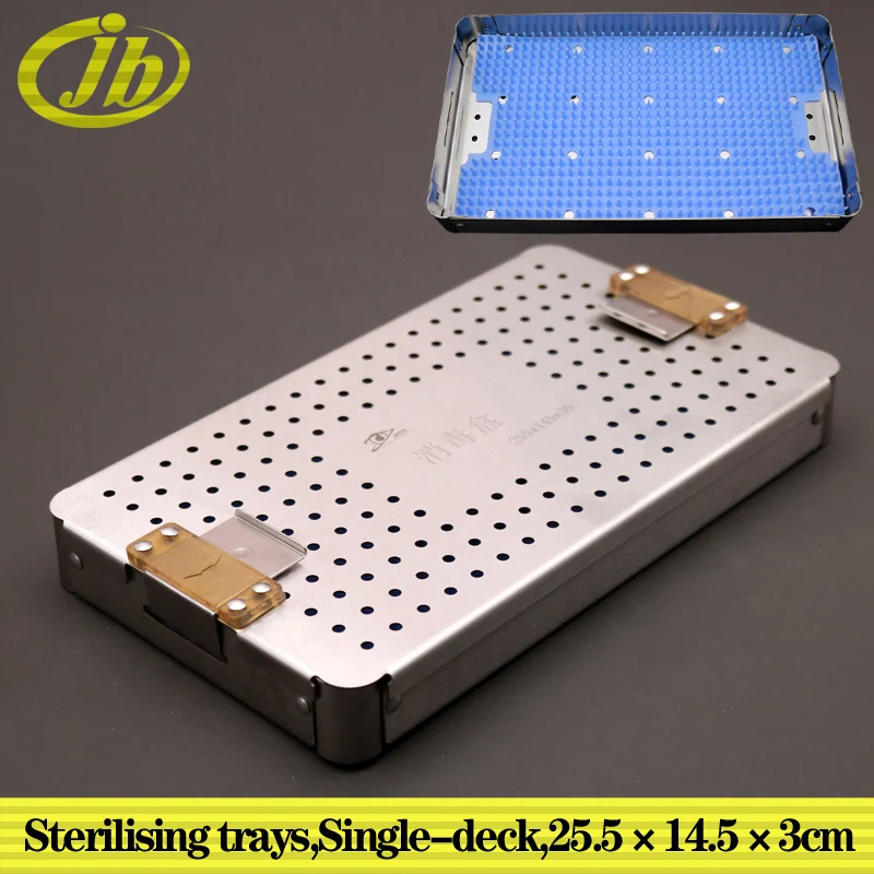 Sterilising trays stainless steel surgical operating instrument single-deck autoclave sterilization medical sterilization box