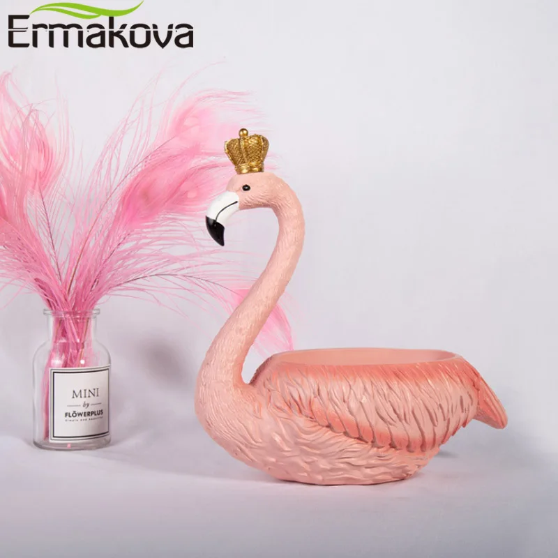 ERMAKOVA Смола Фламинго Статуэтка ремесла пара статуя рабочего стола офисное