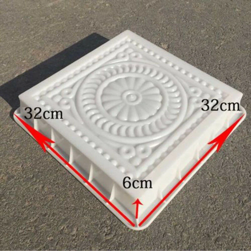 

Beautiful Petal Cement Mold DIY Walkway Stepping Stones Cement Paving Mould For Garden Road Courtyard P7Ding