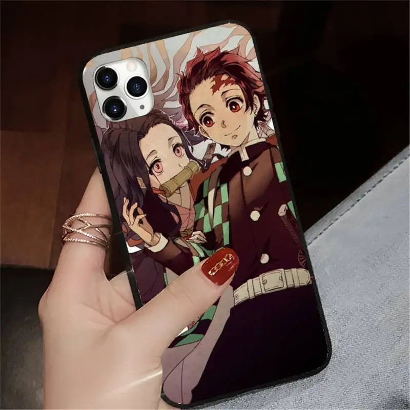 

Kamado Nezuko Kimetsu Anime Phone Case for iPhone 11 12 pro XS MAX 8 7 6 6S Plus X 5S SE 2020 XR