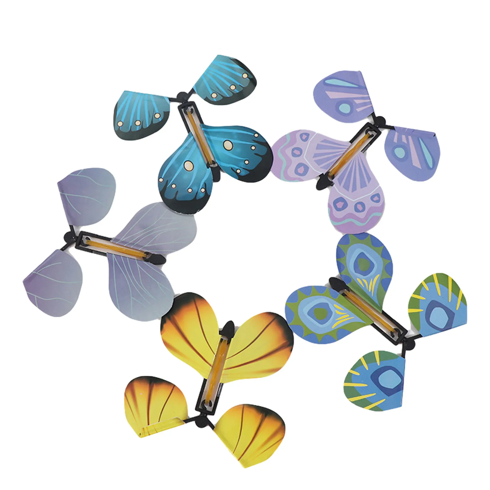 

Magic Flying Butterfly Rubber Band Powered Wind Up Butterfly Toys For Children Adults Christmas Party Game Performance Magic Toy