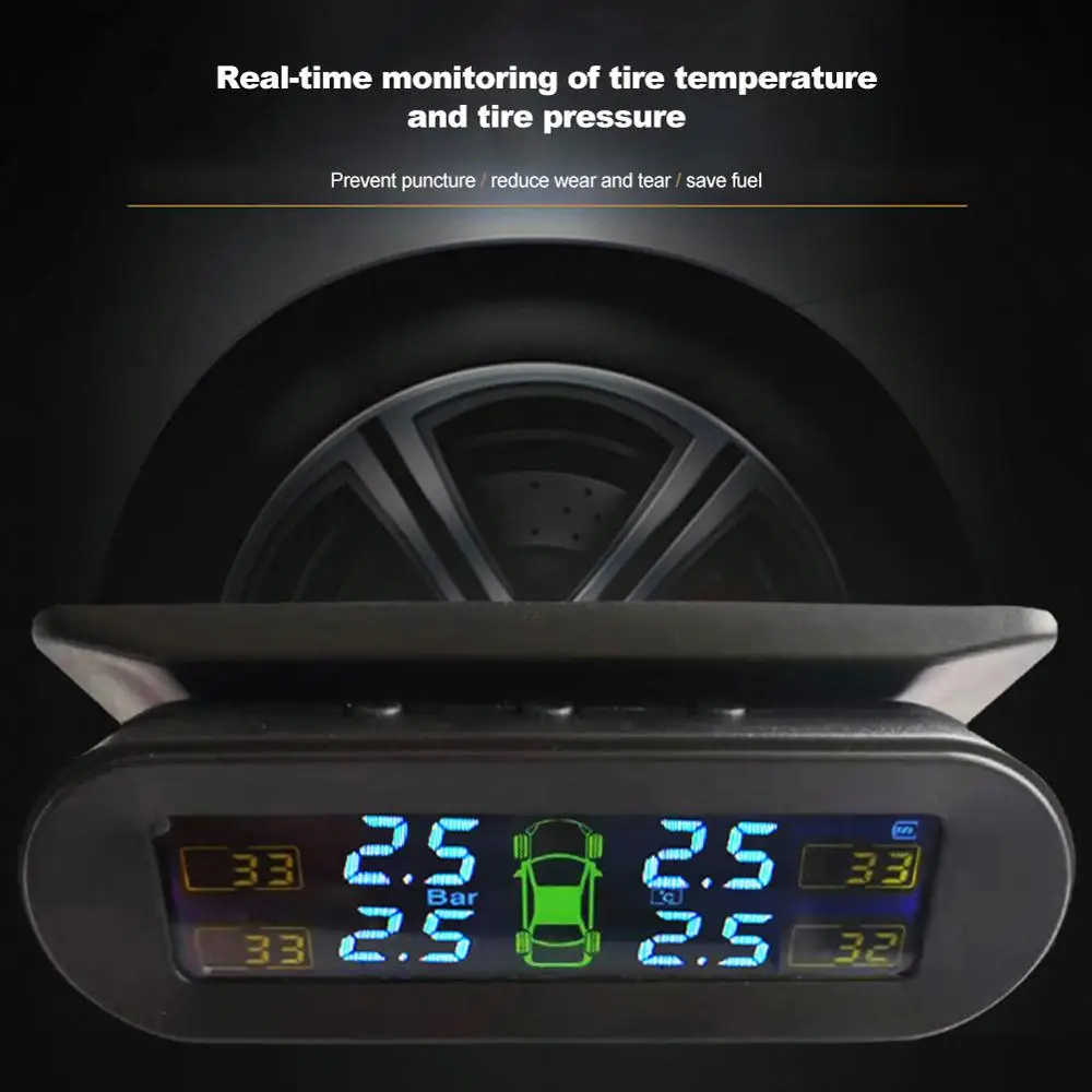 Система контроля давления в шинах автомобиля с солнечной батареей|Датчик шинах| |