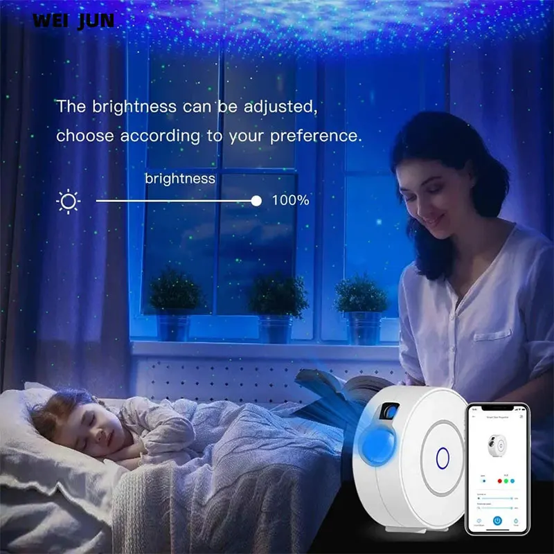 

Starry Sky Projector Lamp Holiday Party Atmosphere Light starry Stage Lighting Effect Remote Control Wireless Control Party Gift