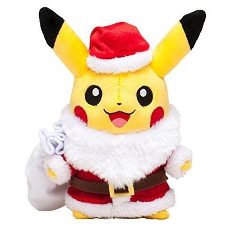 25 см Косплей Санта-Клаус искусственная кожа Милый Пикачу мягкие куклы игрушки