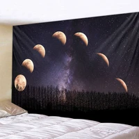 night starry sky big tapestry landscape moon living room bedroom hanging cloth bohemian psychedelic wall decoration 6 sizes
