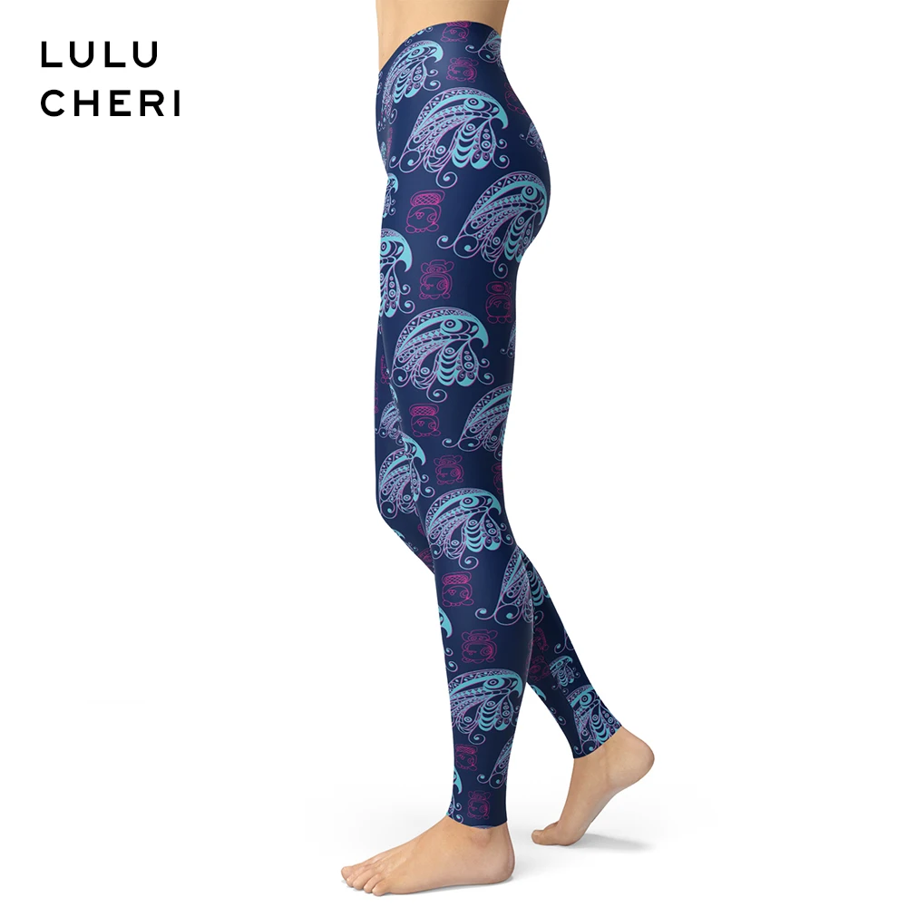 Леггинсы с принтом совы для женщин и девочек узкие леггинсы фитнеса начесом