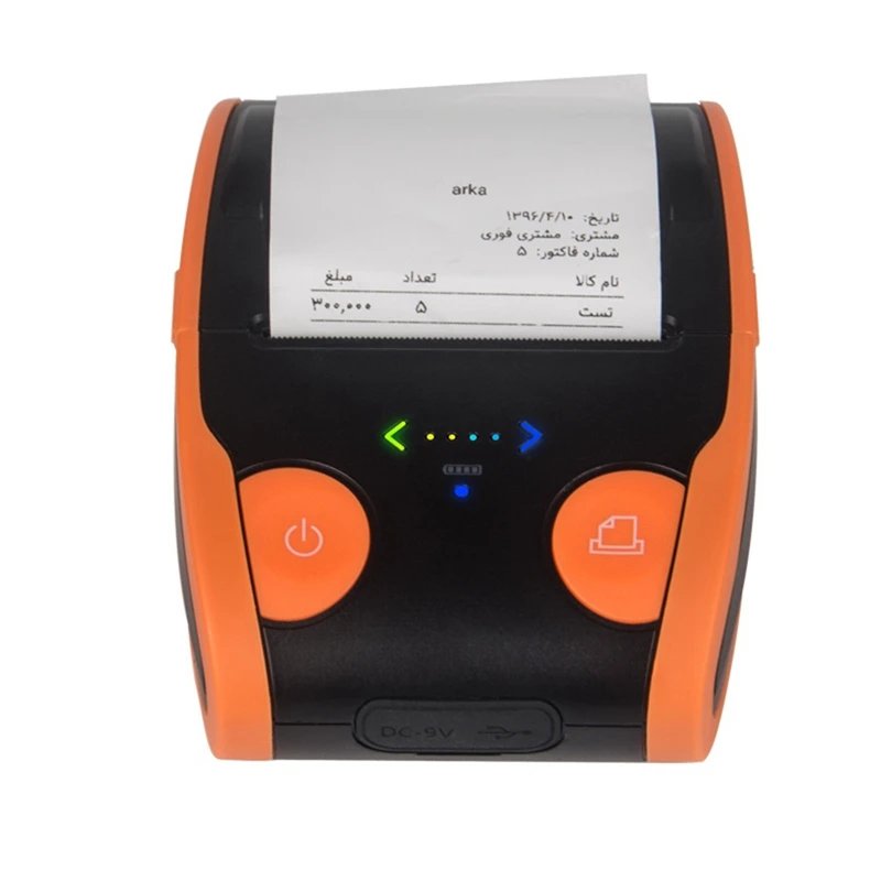 

Thermal Label Printer Wireless Bluetooth Barcode for Android IOS Smartphone with a Roll of Printing Paper(EU Plug)