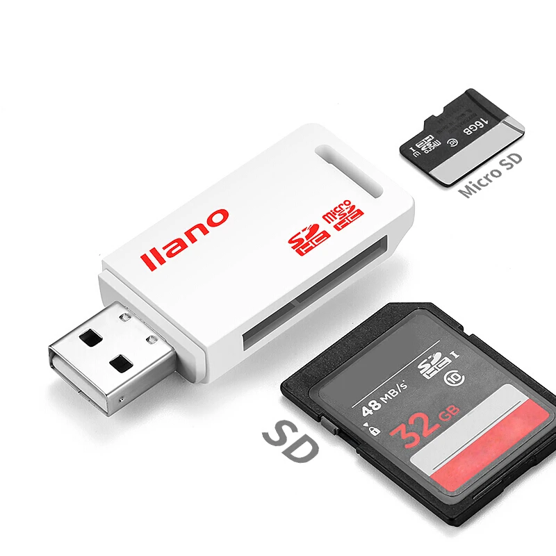 Устройство для чтения карт USB 2 0 SD/Micro SD TF OTG Смарт карты памяти адаптер ноутбука