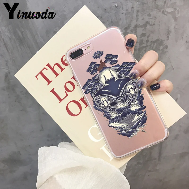 Уникальный Модный чехол Yinuoda с изображением животных manta ray для iPhone 8 7 6 6S Plus X XS MAX 5 5S
