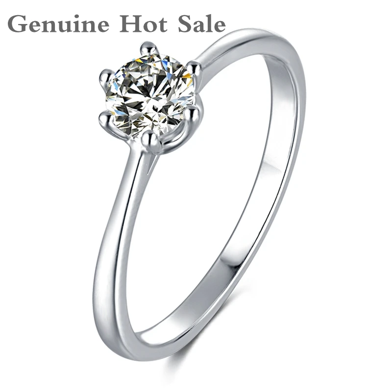 

Женское кольцо из серебра 925 пробы с муассанитом карата