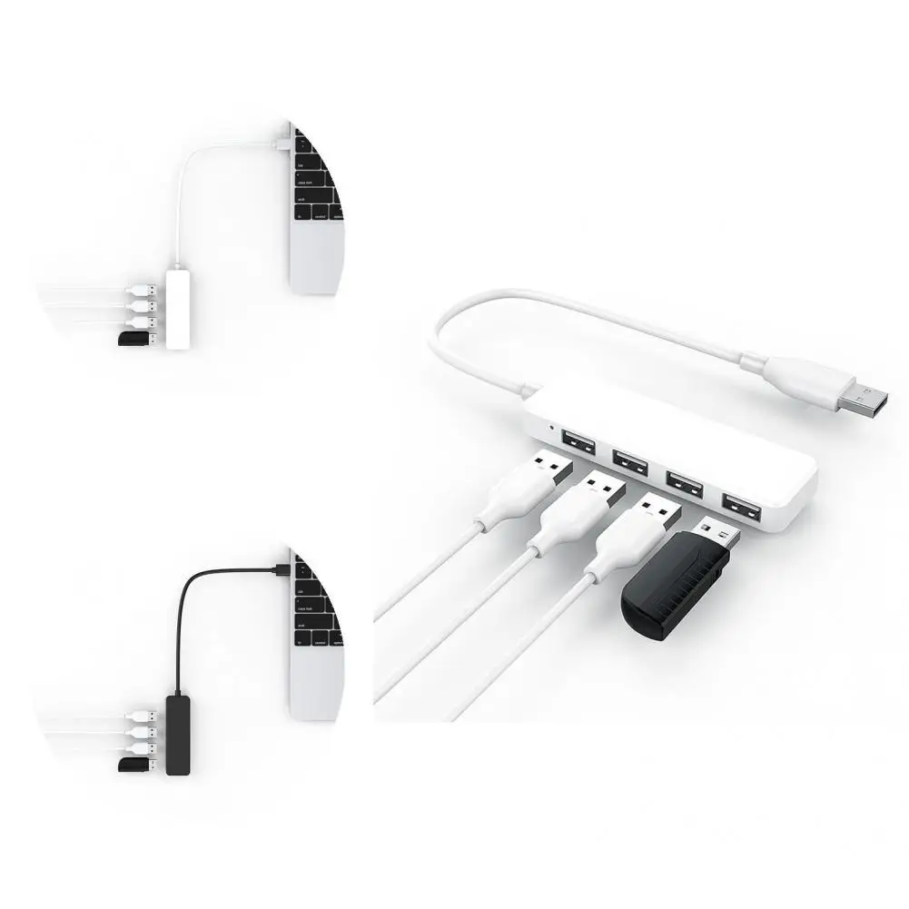 

Smooth Surface Stylish 4 in 1 USB2.0 Expansion Dock Compact Docking Stand Widely Compatible for Laptop