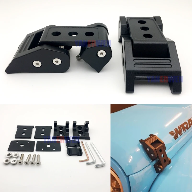 

2 шт. защелка из нержавеющей стали защелка капота комплект защелки для Jeep Wrangler JK JKU 2007-2017 JL 2018