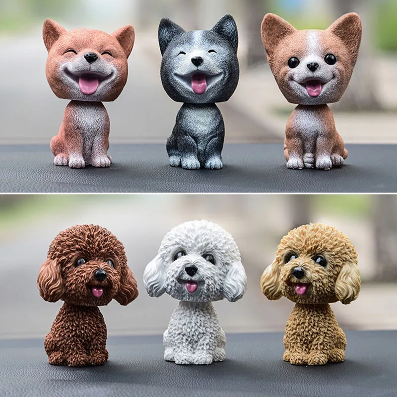 Трясущийся орнамент с изображением собак из смолы милое украшение для кидинга