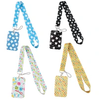 lx764 1pc doctor dentist tooth lanyard badge id card holder neck strap clip mobile phone neck straps cute for doctor nurse