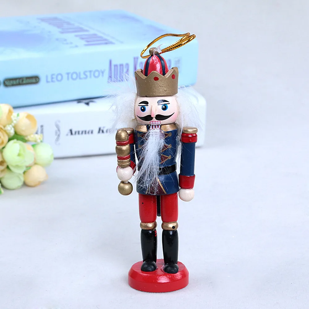 Новогоднее украшение Детская кукла 1 шт. деревянный Щелкунчик солдат веселое