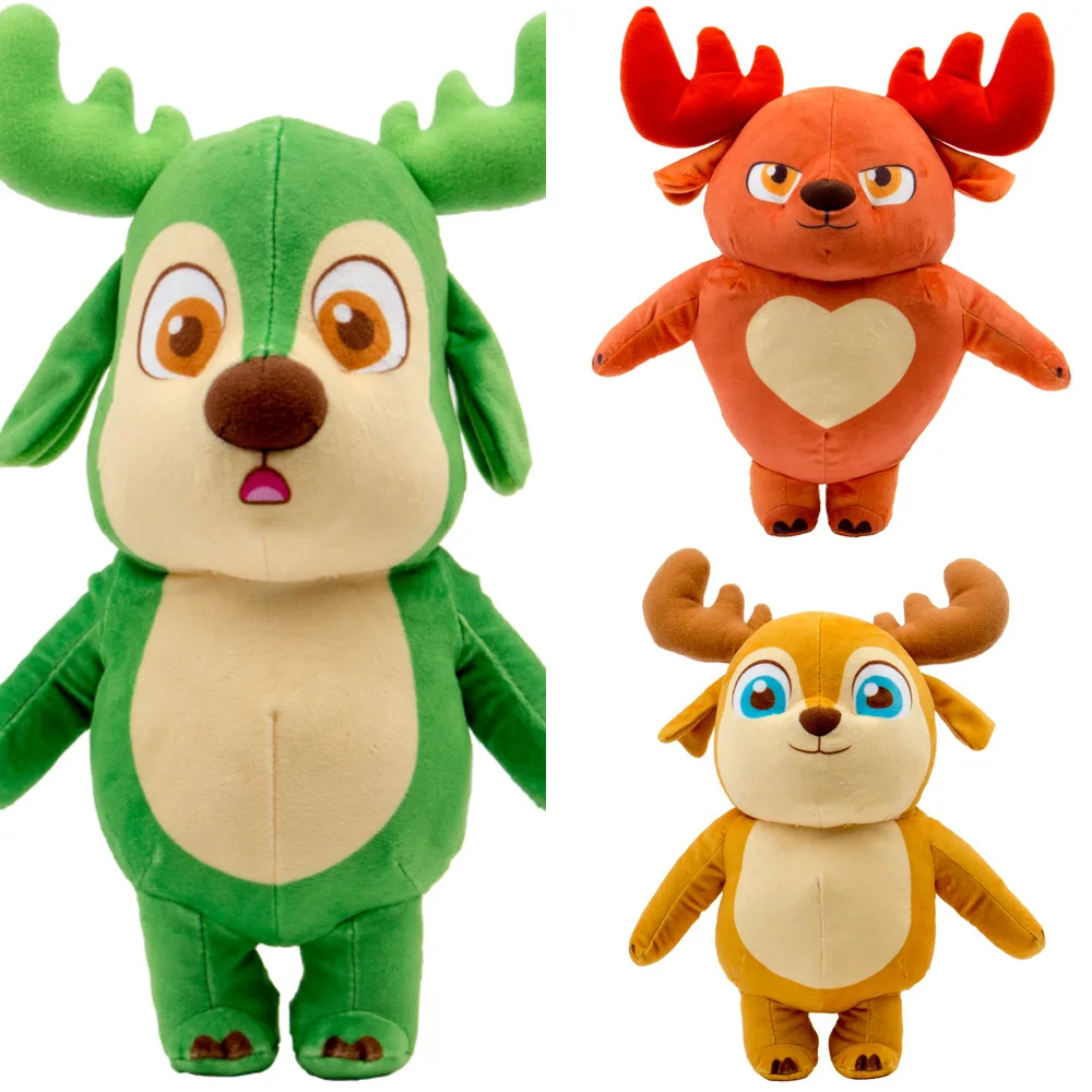 2021 New Cartoon Deer Squad Plush Toy Stuffed Animal Soft Super Dear Dolls Baby Kids Sleeping Appease Doll Birthday Gift