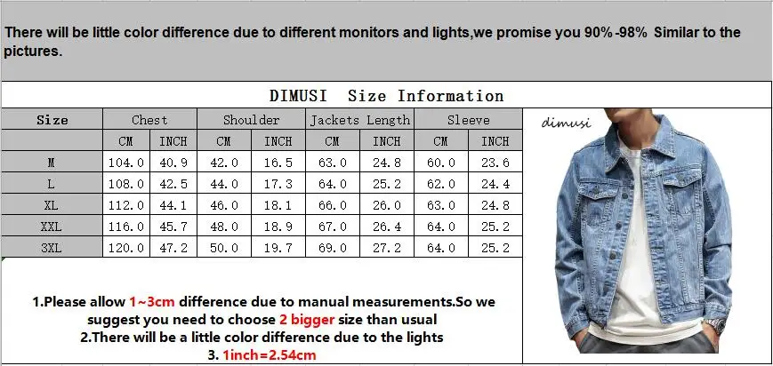 

DIMUSI Autumn Mens Denim Jacket Men Trendy Casual Windbreaker Denim Jacket Male Bomber Ripped Cowboy Jeans Jackets Clothing