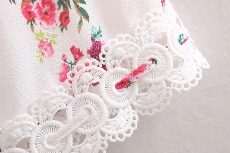 Новое Женское кружевное мини-платье в стиле пэчворк с цветочным принтом женское